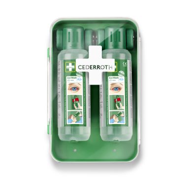 Cederroth 51011040 Silmänhuuhtelukaappi 2 x 500 ml