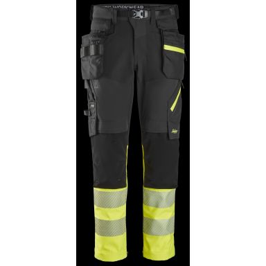 Snickers Workwear 6935 Midjebyxa gul/svart