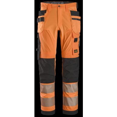 Snickers Workwear 6232 Midjebukse oransje/svart