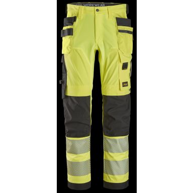 Snickers Workwear 6232 Midjebyxa gul/svart