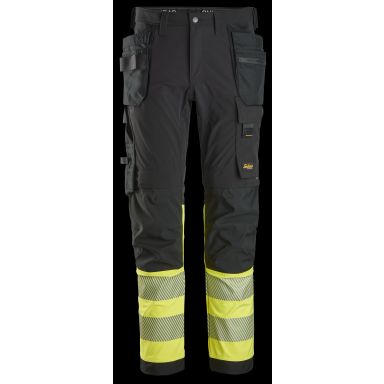 Snickers Workwear 6231 Midjebukse svart/gul