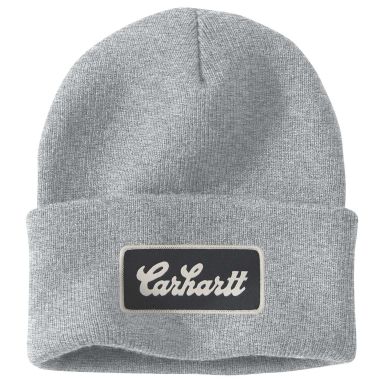 Carhartt Knit Cuffed Script Patch Beanie Caps
