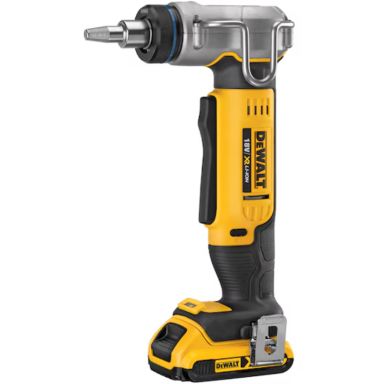 Dewalt DCE400D2 Akkulaajennustyökalu laturilla, laajennuspäillä ja laukulla