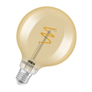 Osram SPIRAL GLOB 95 DIM GULD LED-lampa E27, 4,9 W, 470 lm