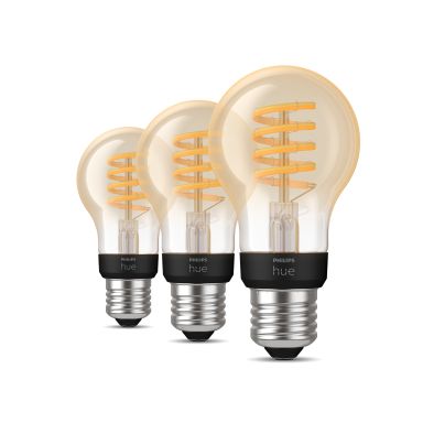 Philips Hue 929002477504 Lyskilde 3-pak, 37W, A60, 2200-4500K, E27, 550L