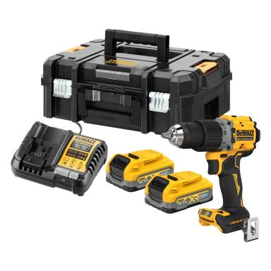 Dewalt DCD805S2T-QW Slagboremaskine med batteri og oplader