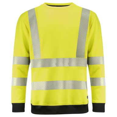 Texstar SW19 Hi-vis skjorte gul/svart, varsel