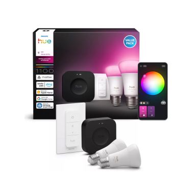 Philips Hue Huewca 929003853505 Startpaket startkit, 2 lyskilder