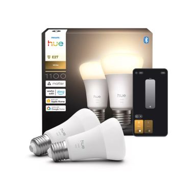 Philips Hue Huewca 929003856102 Lyskilde E27, 9,5W, 1100 lm, 2-pak