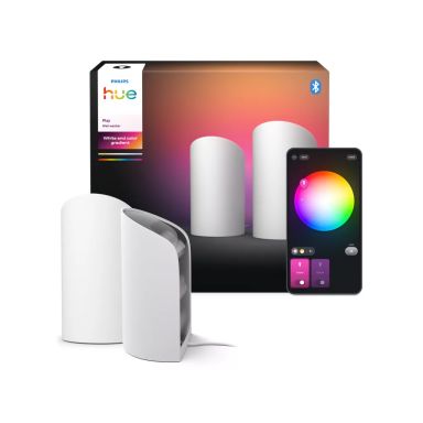 Philips Hue Play Wall Washer Bordslampe RGB, 1035 lm, 2-pak