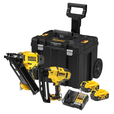 Dewalt DCK246P2T-QW Sømpistolsæt med batteri og lader