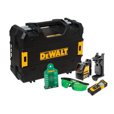 Dewalt DW0887100-1 Krydslinjelaser med batteri og oplader, grøn laser