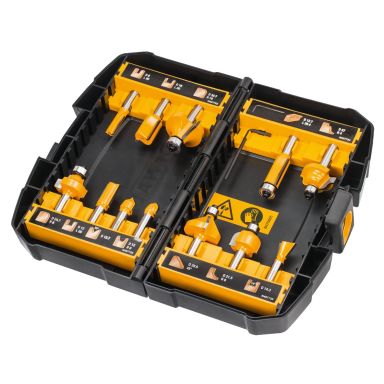 Dewalt DT90016-QZ Frässtålsset 12 delar