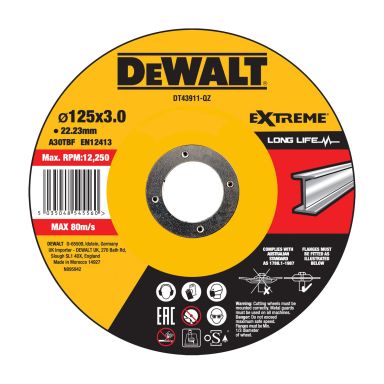 Dewalt DT43911-QZ Kapskiva 125x3x22,23 mm