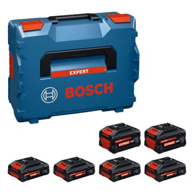 Bosch EXPERT 4xEXBA18V-40 + 2xEXBA18V-80 Batteripaket 4,0 Ah, 8,0 Ah, 7 delar
