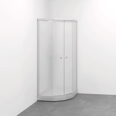 Macro Design Flow Semi Standard Dusjkabinett med blandebatteri/dusjsett