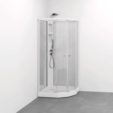 Macro Design Flow Semi Duschkabin med blandare/takdusch