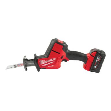 Milwaukee M18 FHZ-502X Akkupuukkosaha akkujen ja laturin kanssa
