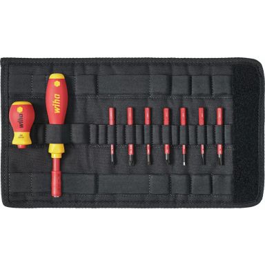 Wiha slimVario 41233 Bitsskruvmejselsats 10 delar, 1000 V