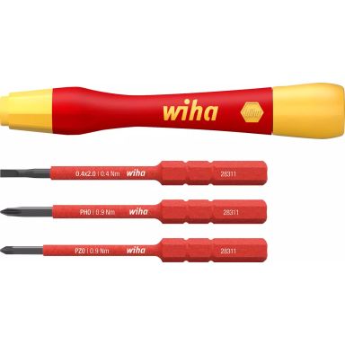 Wiha PicoFinish slimVario 43167 Bitsmejsel med bits, 1000 V