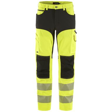 L.Brador 1076PB Arbetsbyxa hi-vis gul/svart, klass 2