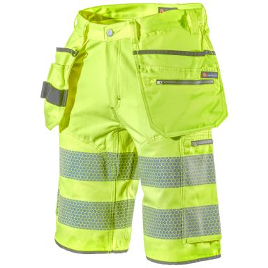 L.Brador 1475PB Varselshorts hi-vis gul, klass 2