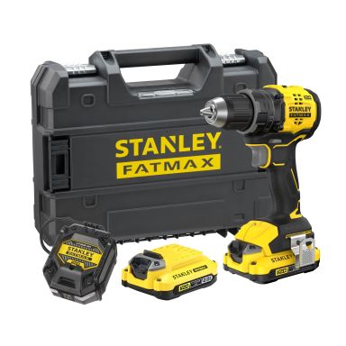 STANLEY SFMCD714D2T-QW Borrskruvdragare med batteri och laddare