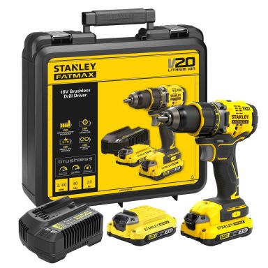 STANLEY SFMCD720D2K-QW Skruvdragare med batteri och laddare