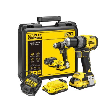 STANLEY SFMCD725D2K-QW Borskrutrekker med batteri og lader