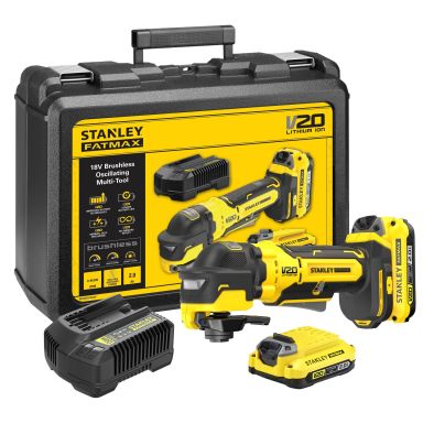 STANLEY SFMCE510D2K-QW Multiverktøy med batteri og lader