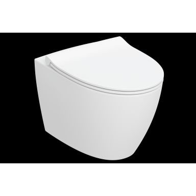 Ifö Spira Art Seinä-WC sisältää kovan istuinkannen, soft-close