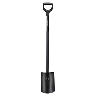 Fiskars Comfort 1067514 Spade halvrund, sort