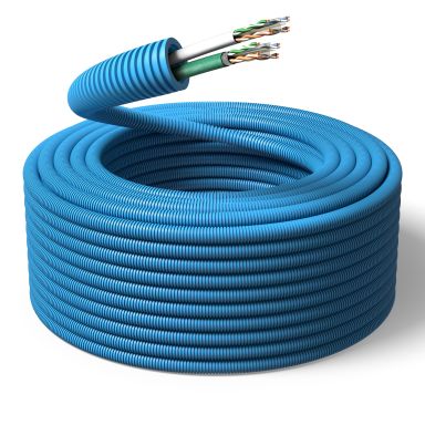 PM FLEX 2xF/UTP6A Multimediakabel fördragen, 25 mm x 100 m