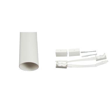 Separett 1020-03 Ventilationssats Ø75 mm, 2x1m, inklusive monteringssats