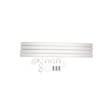 Separett 1344-01 Ventilationssats 4 m rör, inklusive fästen