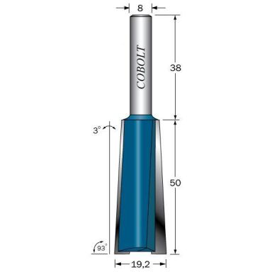 Cobolt 224-950 Jyrsinleikkuri L=50, D=14 & 19,2