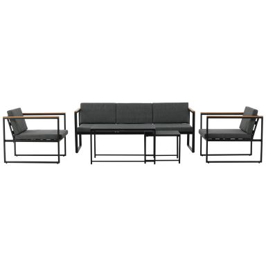 Venture Home Dakar 1002-408 Loungeset soffa, bord, fåtöljer, grått