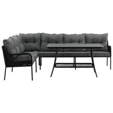 Venture Home Berlin 1005-195 Loungeset soffa, bord, grått/svart