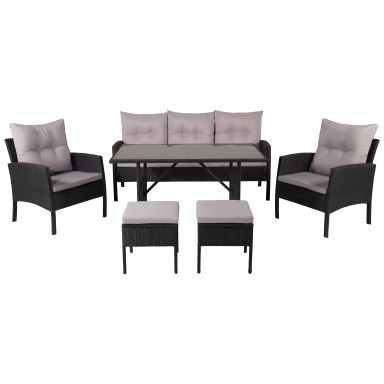 Venture Home Knock 1527-201 Loungeset soffa, bord, fåtöljer, pallar
