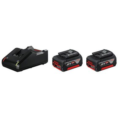 Bosch GBA 18V Latauspaketti 18 V, 2 x 4 Ah ja laturi