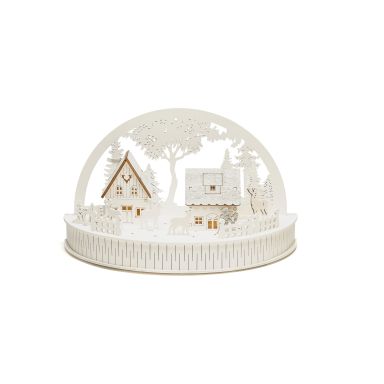 Konstsmide 3280-210 Siluettlampa hus och snögubbe