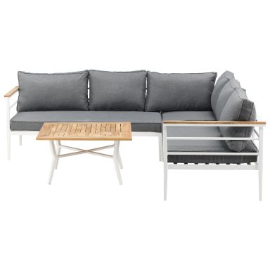 Venture Home Mexico 6184-400 Loungeset soffa, bord, grått/natur/vitt