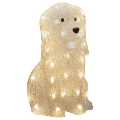 Konstsmide 6299-103 Dekorationsbelysning hund, akryl, 31 cm, 40 LED