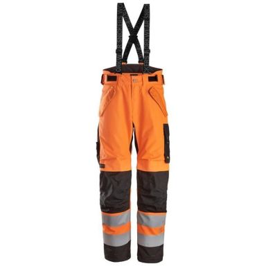 Snickers Workwear 6630-5504 Arbeidsbukse varsel, oransje/svart