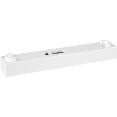 Faluplast 16410 Avstandskloss 10 x 90 mm, for dobbeltklemme, hvit
