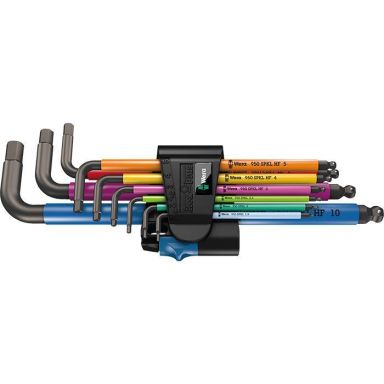 Wera 950/9 Multicolour HF Insexnyckelsats