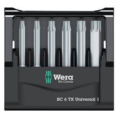 Wera Bit-Check Ruuvikärkisarja 6-osainen