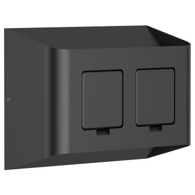 Aneta Lighting Sögne 71202-15 Vägglampa med uttag, 10 W, svart
