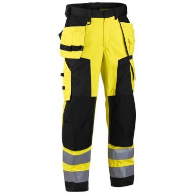 Blåkläder 156818113399C54 Synlighetsbukse varselgul/svart, håndverk