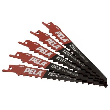 PELA 488386 Tigersågblad 150 mm, 3 TPI, 5-pack